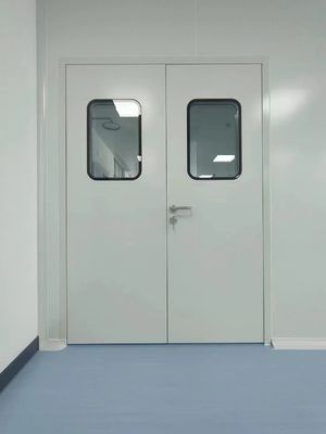 Купить Стальная запечатанная модульная дверь в чистом помещении Ручная двойная дверь гладкая поверхность online manufacture